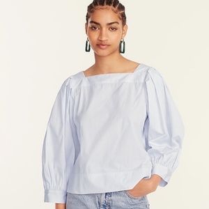 NEW w/ TAG Thomas Mason® for J.Crew squareneck shirt in stripe